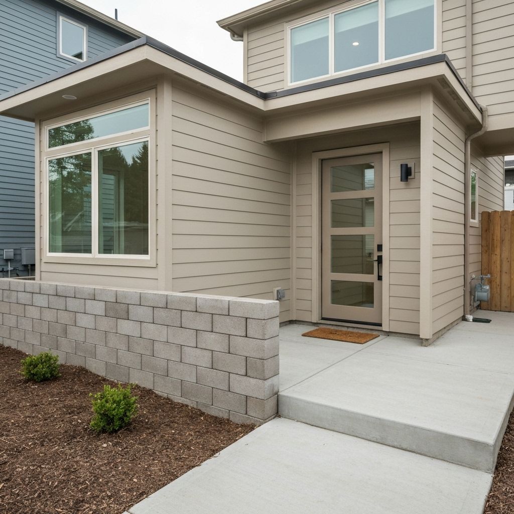 Modern attached ADU exterior